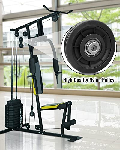 2 PCS 3.5Inch/90mm Nylon Bearing Pulley Wheel, Silent Bearing Replace for Garage Gym Equipment Pulley System, Universal Wearproof Bearing Maximum Working Load of 1000 LBS - size: 2 Pack
