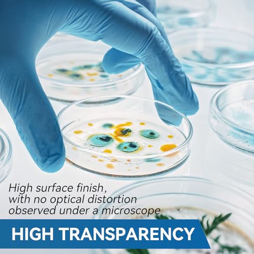 10pcs 90mm Glass Sterile Petri Dishes with Lids - size: 90mm