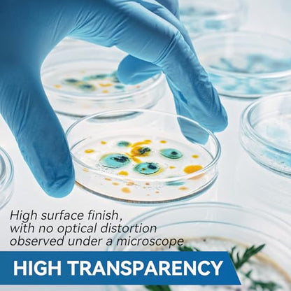 10pcs 90mm Glass Sterile Petri Dishes with Lids - size: 90mm