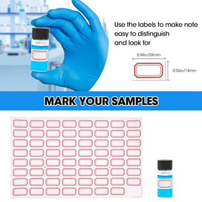 12PCS 10ml Clear Glass Graduated Vials with Screw Caps & Plastic Stoppers - color: CLEAR, size: 10ml