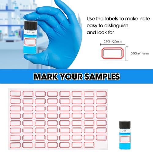 12PCS 10ml Clear Glass Graduated Vials with Screw Caps & Plastic Stoppers - color: CLEAR, size: 10ml