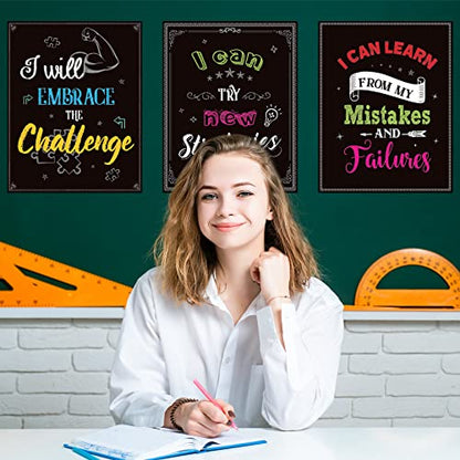 DUAIAI Growth Mindset Bulletin Board Set Classroom Decorations - color: Growth Mindset