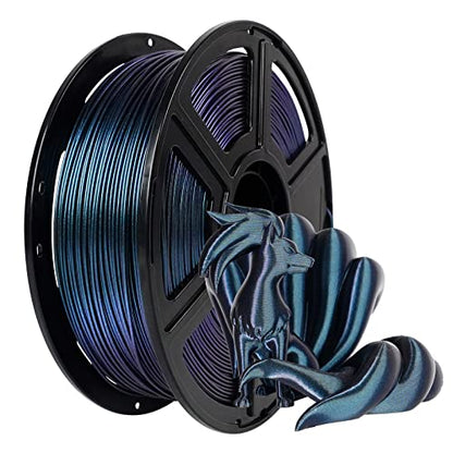FLASHFORGE PETG Pro Filament 1.75mm +/- 0.02mm Burnt Titanium, Color Changeable 3D Printer Filament 1kg, Chameleon 3D Printing Filament Changing Colors with Light, Perfectly Hide The Layer Line - color: Burnt Titanium