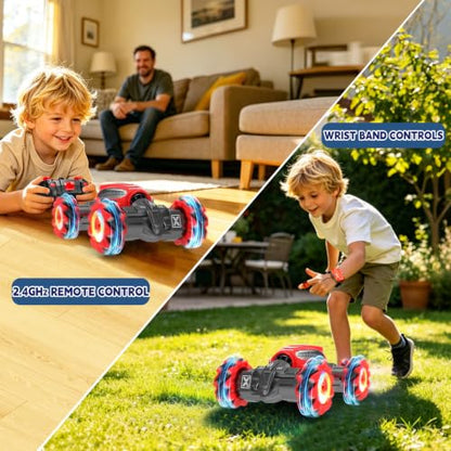 Remote Control Car - RC Drift Car Gesture Sensing Toy Boy Age 6-8-12 Gifts - color: Black
