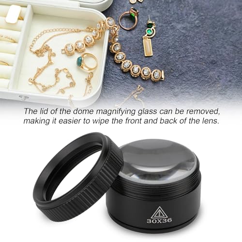 Rongon 10X & 30X Jewelers Loupe, 2PCS Pocket Folding Magnifying Glass