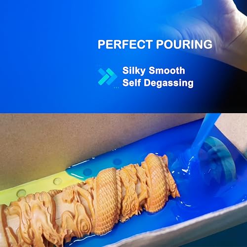 BBDINO Silicone Mold Making Kit 30A Platinum Liquid 1 Gallon Sapphire Blue - size: Sapphire Blue 160 Oz