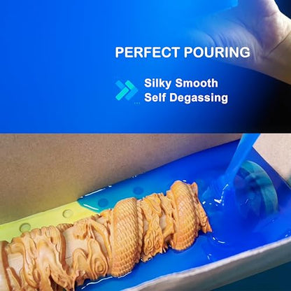 BBDINO Silicone Mold Making Kit 30A Platinum Liquid 1 Gallon Sapphire Blue - size: Sapphire Blue 160 Oz