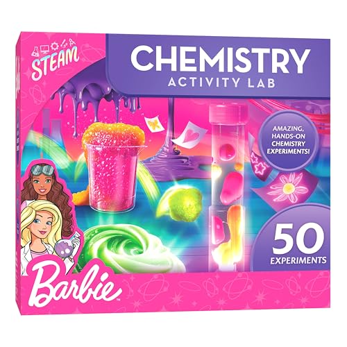 Barbie Chemistry Science Kit with 50 Experiments for Kids Ages 8-12