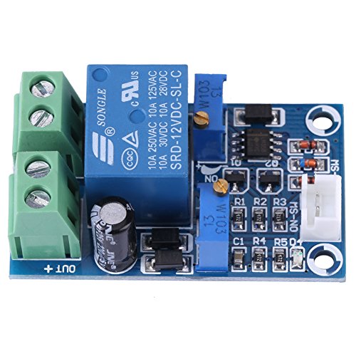 12V Battery Charging Controller Board Module Undervoltage Low Voltage Cut Off Automatic Switch Recovery Controller Module with A LED Indicator