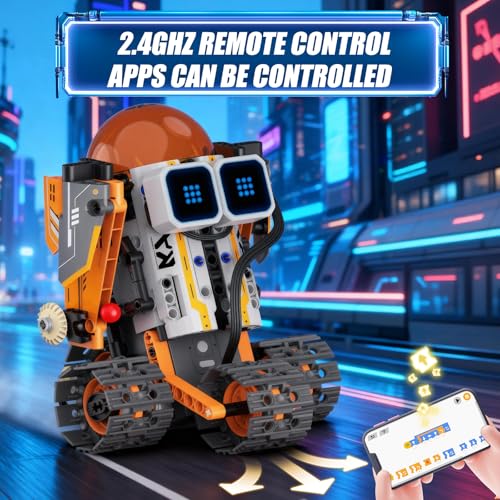 STEM Robotics Kit for Kids 8-12, APP & Remote Control Robot Building Kits