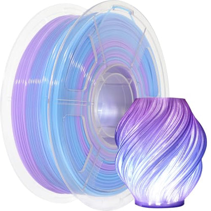 IEMAI High Speed PETG Filament 1.75mm,1kg, Transparent Gradient Blue Purple - color: Transparent Gradient Blue Purple