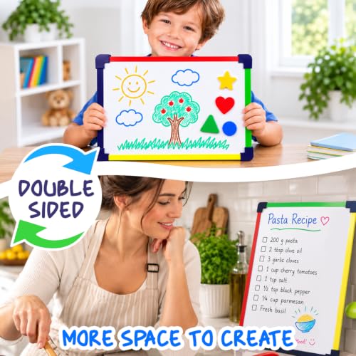Scribbledo Magnetic Dry Erase Boards, 10 Boards with 10 Erasers - color: Pack of 10