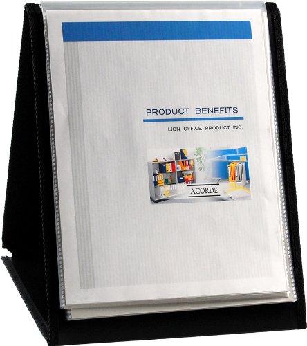 Lion Flip-N-Tell Display Book-N-Easel, Letter, Vertical, 1 ea (39009-V) - style: Vertical