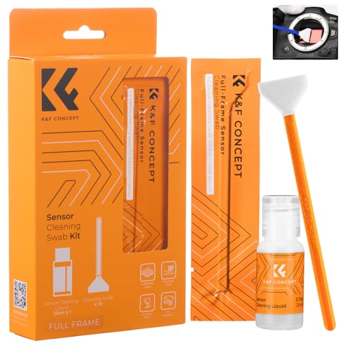 K&F CONCEPT 24mm Full Frame Sensor Cleaning Kit, with 20ML Sensor Cleaner - size: 24mm