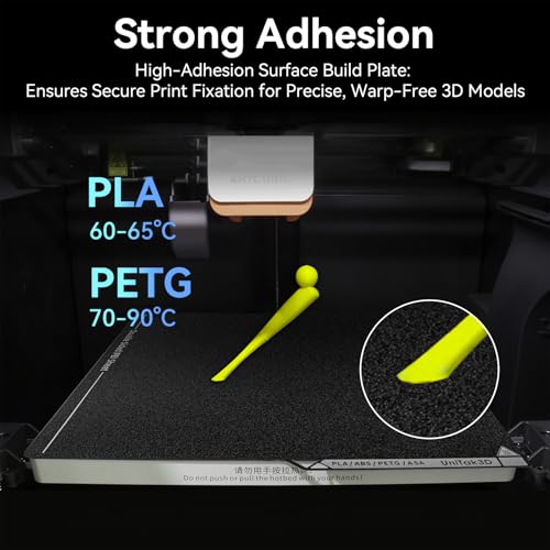 Kobra S1/Kobra X/Kobra 4 PEI Build Plate,264x276mm Double Sided Smooth+Textured Heated Bed Flexible Removable Spring Bed Plate Compatible with ANYCUBIC Kobra X/Kobra S1/Kobra 4 Combo 3D Printers - color: Double Sided Smooth&Textured, size: for ANYCUBIC Ko