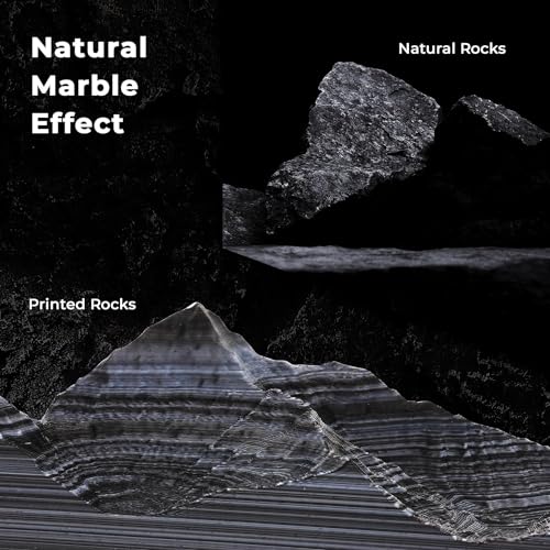 AMOLEN Rock PLA Filament 1.75mm, Dual Color Marble PLA 3D Printer Filament 1kg Spool (2.2lbs), 3D Printing Filament Dimensional Accuracy +/- 0.02 mm, Fit Most FDM Printer (sedimentary Rock) - color: Sedimentary Rock
