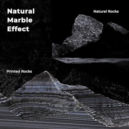 AMOLEN Rock PLA Filament 1.75mm, Dual Color Marble PLA 3D Printer Filament 1kg Spool (2.2lbs), 3D Printing Filament Dimensional Accuracy +/- 0.02 mm, Fit Most FDM Printer (sedimentary Rock) - color: Sedimentary Rock