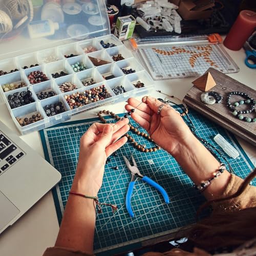 Sky Blue Mini Needle Nose Pliers - 4.5 Inch Jewelry Making Pliers With Comfort Grip Handle - color: Sky Blue