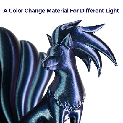 FLASHFORGE PETG Pro Filament 1.75mm +/- 0.02mm Burnt Titanium, Color Changeable 3D Printer Filament 1kg, Chameleon 3D Printing Filament Changing Colors with Light, Perfectly Hide The Layer Line - color: Burnt Titanium