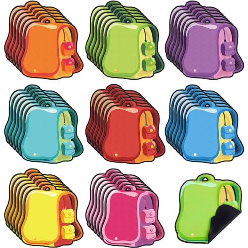 Resurhang 48 Pcs Backpack Magnetic Name Tags for Classroom - style: Backpack