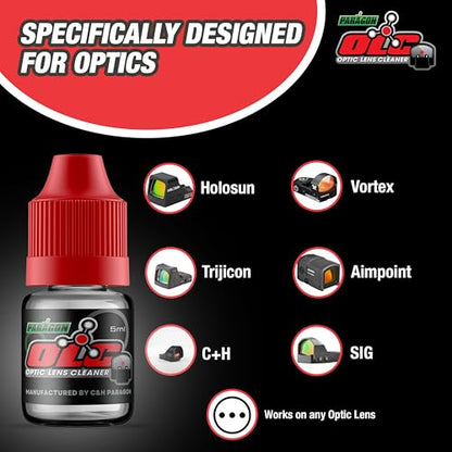 C+H Paragon OLC Optic Lens Cleaner – for Gun Sights, Optic Lens, Night Vision, and Scopes - style: OLC Optic Cleaner + WLC Light Cleaner Combo