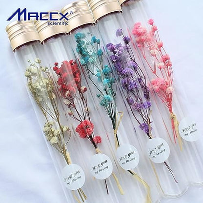 Glass Test Tubes with Aluminium caps, 4004-0605, Round Bottom, Made of Neutral Borosilicate Glass, Size 18x145mm, Set of 50. TTG025-050 - style: 50pcs of Vol.25ml, with caps