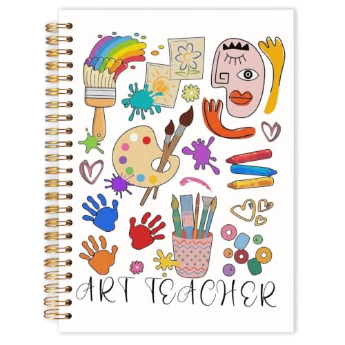 Qabliqo Art Teacher Gifts Spiral Notebook Journal - color: Art Teacher