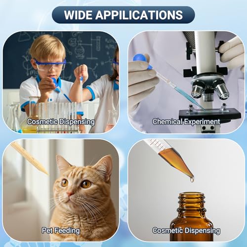 Glass Pipettes Set 2x10ml+5ml Glass Graduated Pipettes Dropper with Big Rubber Cap Dropping Lab Pipette Transfer for Liquid Essential Oil - style: 2x10ml+5ml