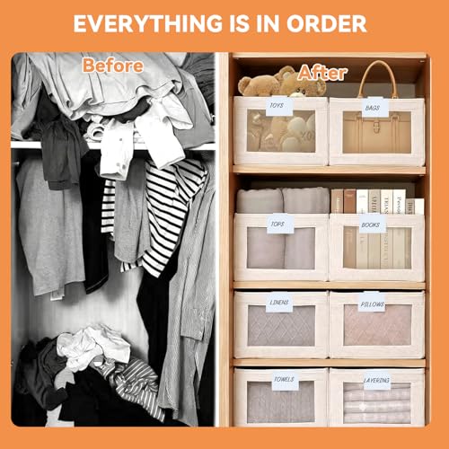14 Pcs Set of Basket Labels Clip On for Storage Bins