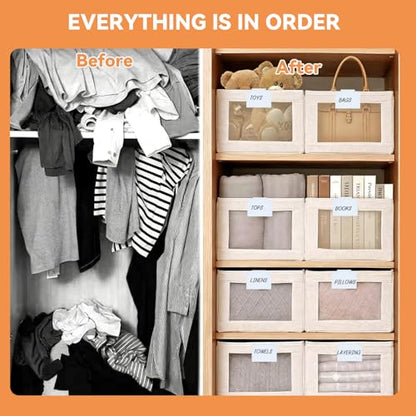 14 Pcs Set of Basket Labels Clip On for Storage Bins