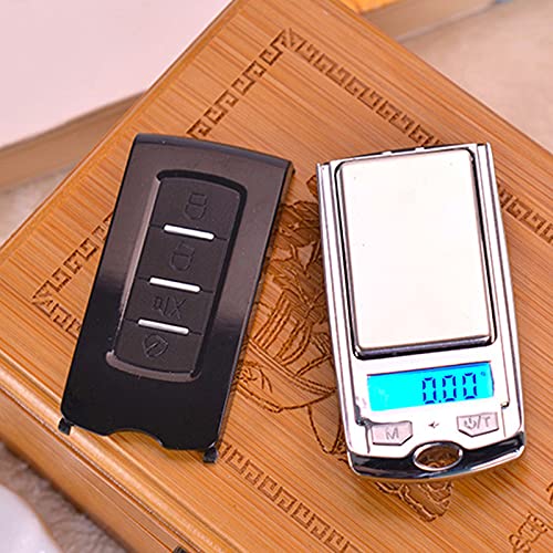 2 Pcs Set 0.01g-200g Mini Car Key LCD Digital Balance Weight Pocket Jewelry Diamond Food Scale for Precise Weighing