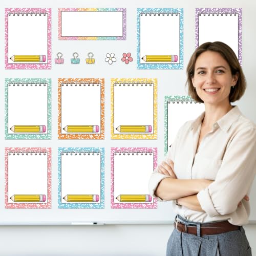 Magnetic Objectives Board for Classroom, Learning Dry Erase Labels - color: File Folder
