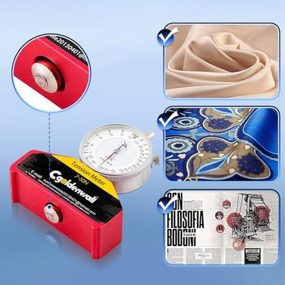 CGOLDENWALL High Precision Silk Screen Printing Tension Meter mesh tension meter Force Meter Tester Newton Tension Meter gauge measurement tool in silk print 7-50N