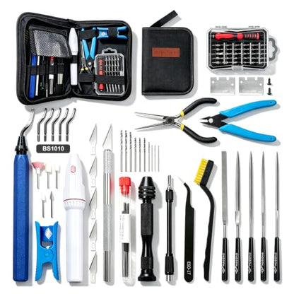 85pcs 3D Printer Tool Kit with Storage Bag,Post-Processing & Complete Maintenance Tools incl.Nozzle Cleaning Kit,Deburring Tool,Wire Cutters,Screwdriver Set,for Bambu Lab,Ender 3,Kobra, Starter Kit - size: All in One Tool Kit