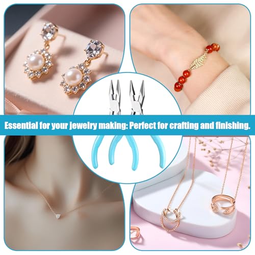 2 PCS Mini Pliers, 4.5 Inch Pliers for Jewelry Making