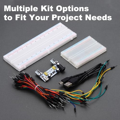 MECCANIXITY Breadboard Kit w/ 2 Power Supply Modules 830/400 Tie-Points Fun