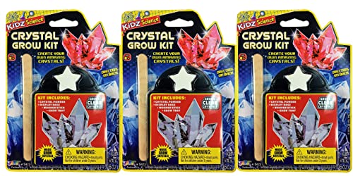 JA-RU Kids Science Kit Crystal Grow Kit (3 Crystal Kits) DIY Stem 5423-3s - size: 3.Packs