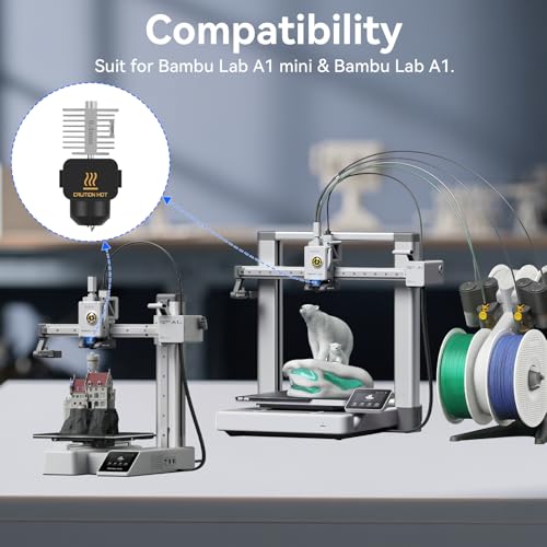 A1/A1 Mini/A2L Quick-Swap Hotend Hardened Steel Nozzle-(0.2+0.4+0.6+0.8mm) - size: 4PCS 0.2+0.4+0.6+0.8MM Hardened Steel Nozzle