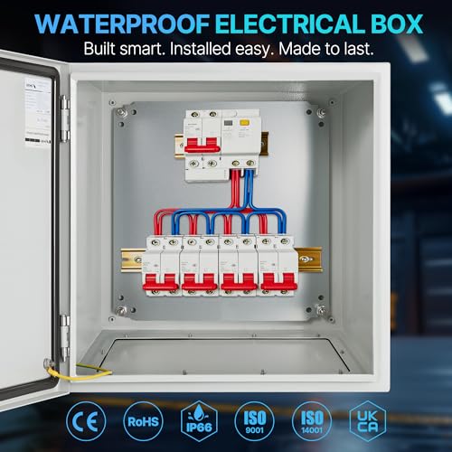 16x16x8 NEMA 4X Electrical Enclosure Metal Outdoor Enclosure Box - size: 16"H × 16"W × 8"D