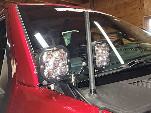 iJDMTOY Dual LED Pod Light Mounting Brackets for Car/Truck/SUV
