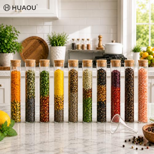 6pcs 30ml Glass Test Tube with Cork Stopper, 20x150mm Flat Bottom Storage Tube with Cap, 6 Holes Acrylic Rack, Plant Propagation Vase Set for Scientific Experiments Lab Candy Liquid Party Decor - size: 20 x 150mm