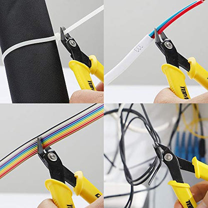 DOWELL Flush Cutters, Micro Wire Cutters, 1-Pack