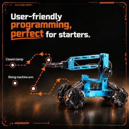 VANLINNY Robot Arm,STEM Project for Boys Age 8-12,Robotic Kit for Aged 12-16,Educational Science Kits for Kids, Building Experiment Robotics Set Project Gifts for 8 9 10 11 12 Years Old Teens