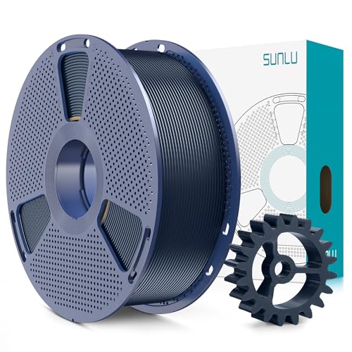 SUNLU PLA+2.0 3D Printer Filament, Midnight Black, 1KG - color: 1kg Midnight Black, size: 1kg