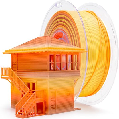 ZIRO PLA Filament Rainbow, 1.75mm 1kg, Fit Most 3D Printer, Falling Leaves - color: Falling Leaves (Matte)