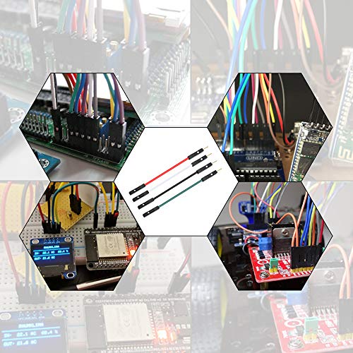 SinLoon Dupont Wire Breadboard Jumper Wires Jumper Wire Male to Female for Arduino Breadboard and Circuit Board 8cm 4 Colors Total 40-Pack(Male to Female)
