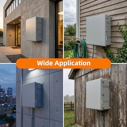 Joinfworld Outdoor Electrical Box 24.8"x20.9"x9.8" Weatherproof IP67 - size: 24.8"x20.9"x9.8"