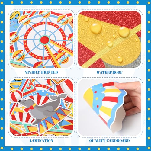 Epakh Circus Bulletin Board Set Back to School Decorations for Classroom - style: Carnival