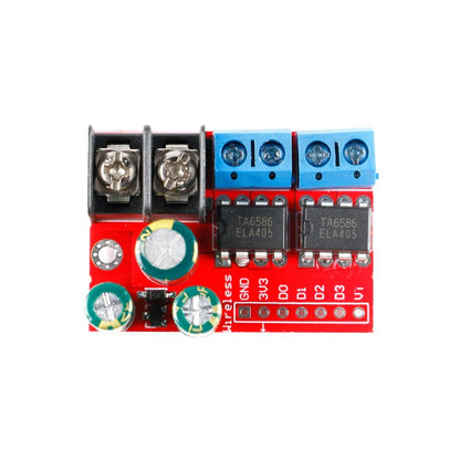 2Pcs 5A Dual DC Motor Drive Controller Module Stepper Motor Double H Bridge PWM Speed Control Relay Light Bar Remote Control 3V-14V ZK-5AD