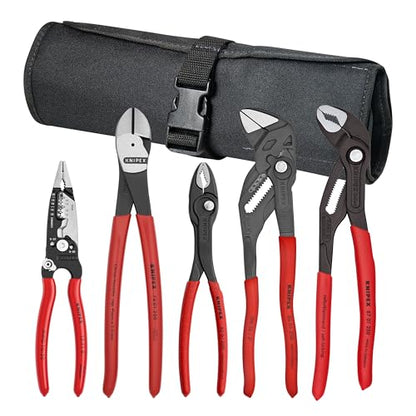 KNIPEX Tools 9K 00 80 150 US 5 Pc Core Pliers Set in Tool Roll